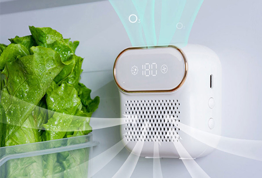 FridgeSan Pro, dispositivo compatto bianco per frigorifero